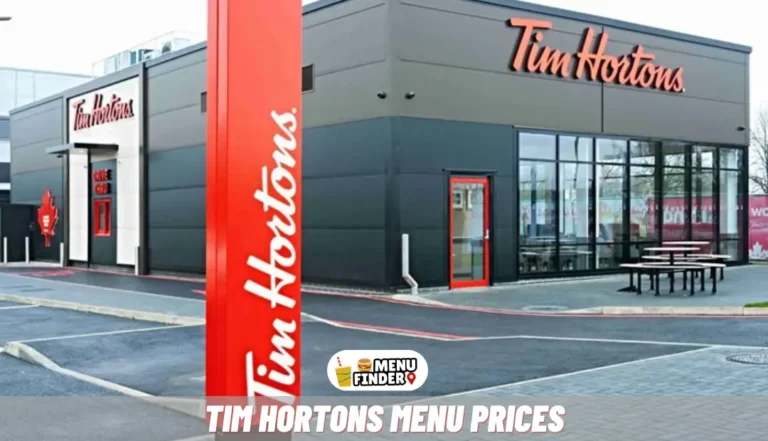 Tim Hortons Menu Prices in UK