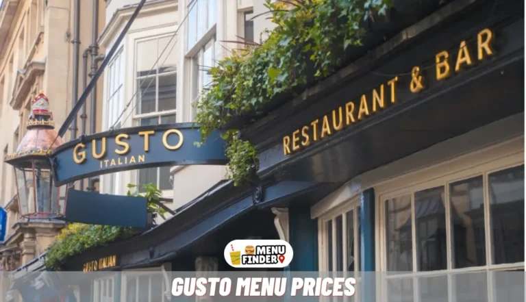 Gusto Menu Prices