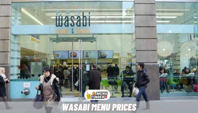 Wasabi Menu Prices in UK