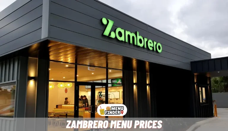 Zambrero Menu Prices in UK